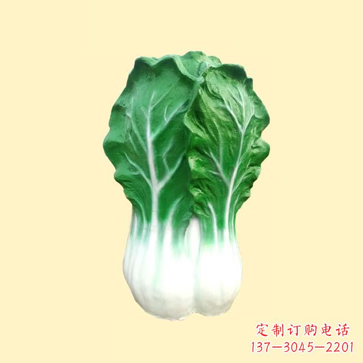 三明白菜卡通雕塑