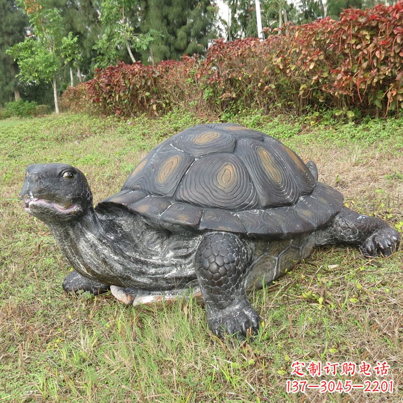 三明玻璃钢乌龟雕塑传承古老文化