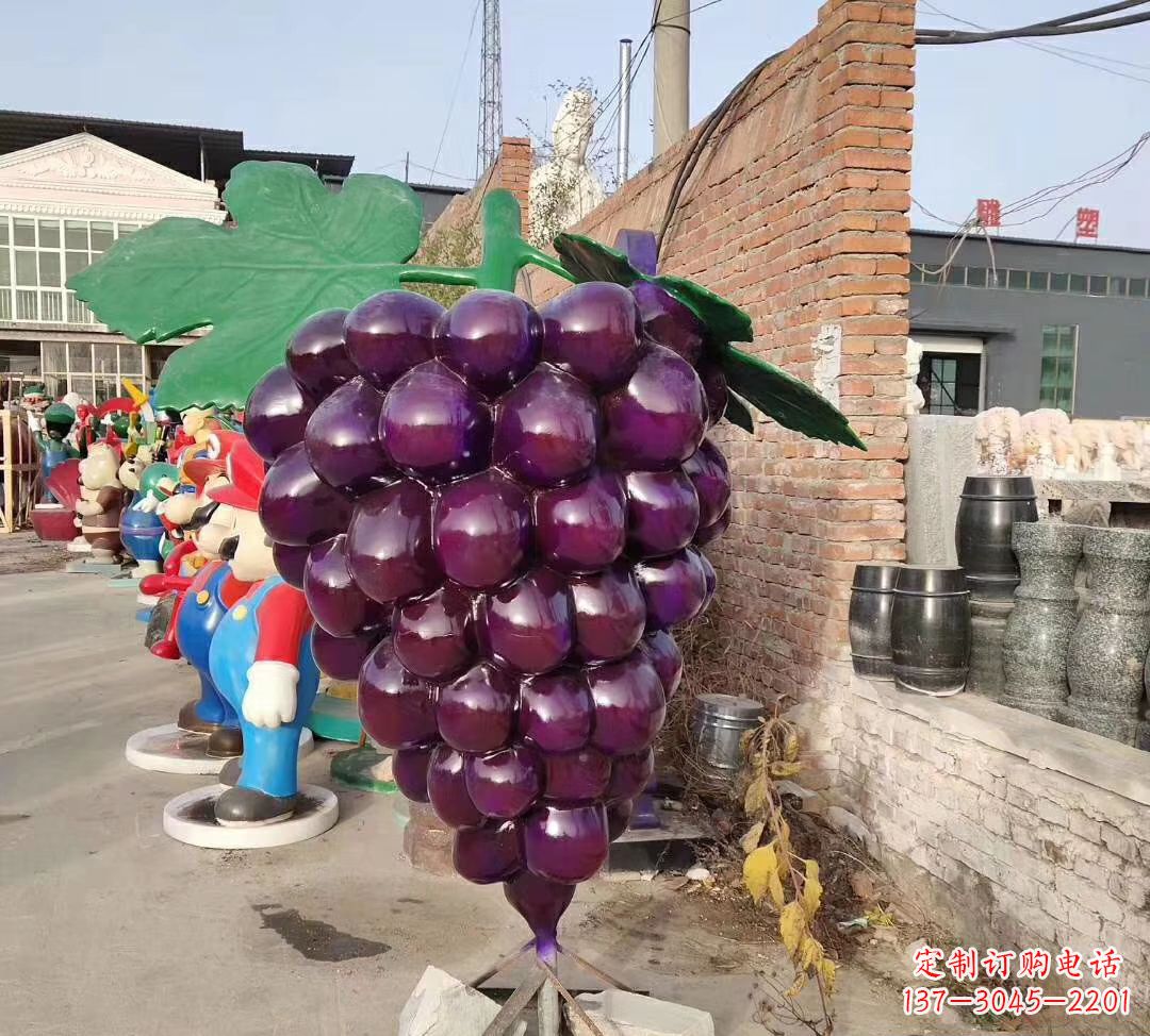 三明仿真玻璃钢葡萄雕塑