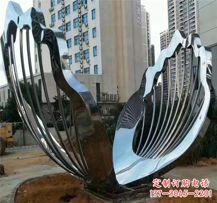 三明不锈钢贝壳雕塑艺术与自然的完美结合
