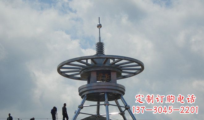 三明不锈钢避雷针雕塑——安全守护者