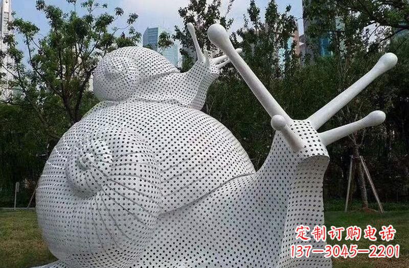 三明不锈钢蜗牛雕塑把自然美搬进家居