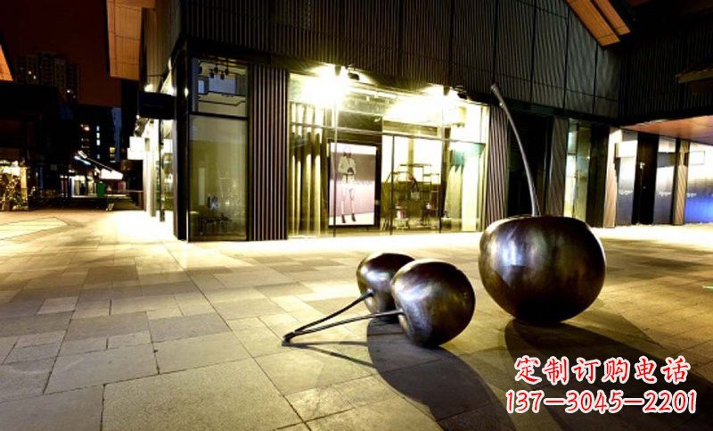 三明不锈钢樱桃雕塑