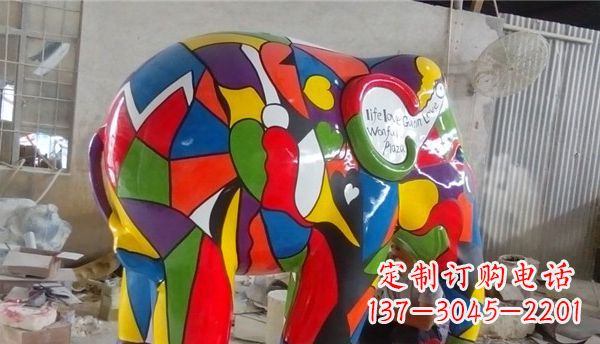 三明不锈钢大象雕塑点缀景观的精美艺术品
