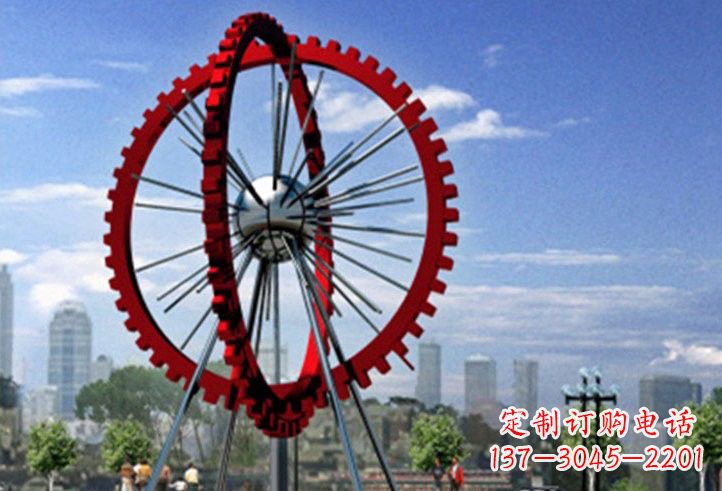 三明不锈钢摩天轮雕塑美丽的景观