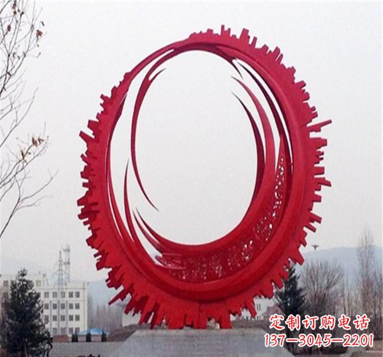 三明不锈钢齿轮雕塑令人惊叹的精细艺术