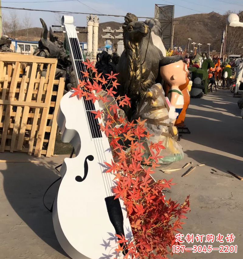 三明不锈钢大提琴雕塑—精致的艺术精品