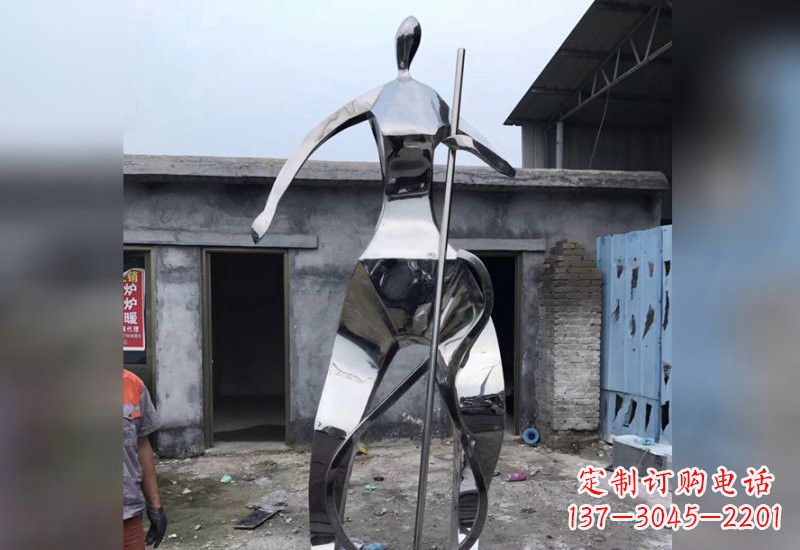 三明精致的不锈钢大提琴雕塑