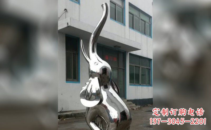 三明精致的不锈钢大象雕塑