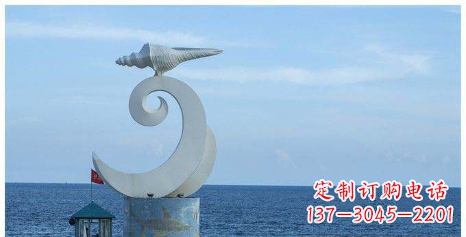 三明海螺雕塑不锈钢的精美艺术