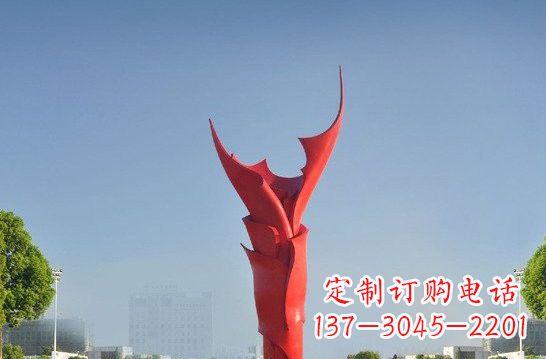 三明不锈钢火炬雕塑——点燃友谊之火
