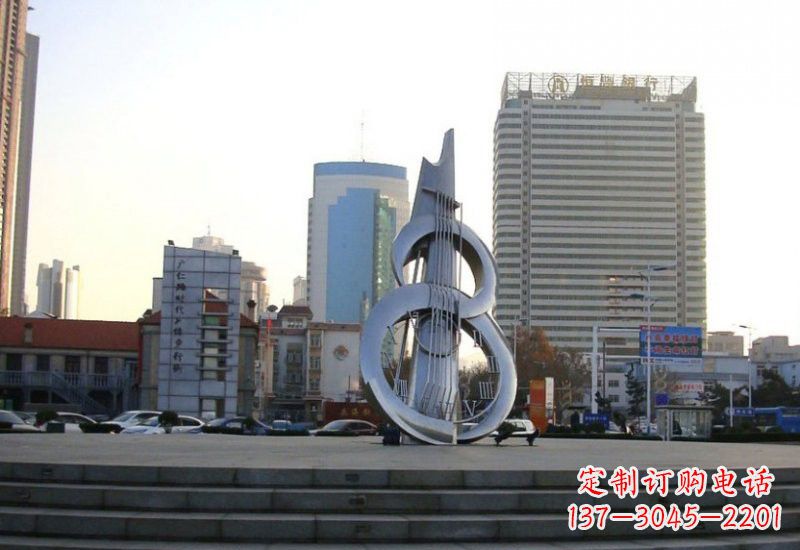 三明不锈钢吉他雕塑