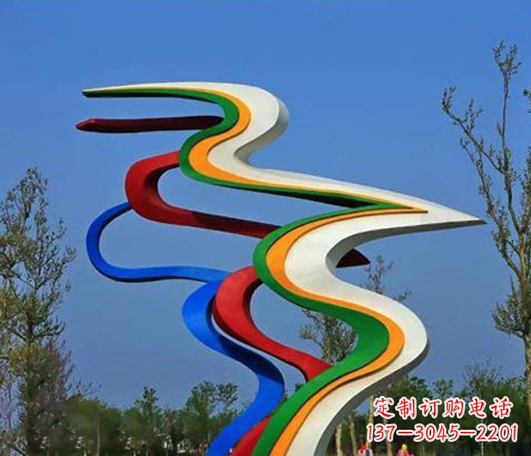 三明精美不锈钢飘带雕塑
