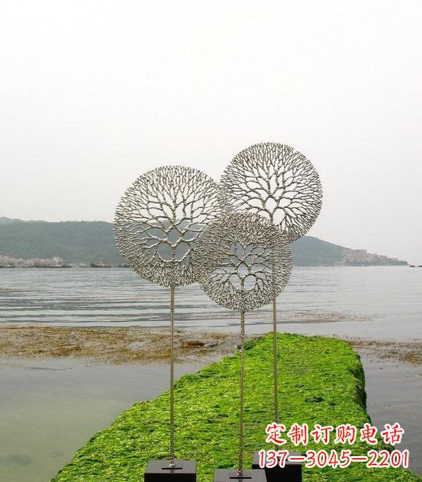 三明不锈钢蒲公英雕塑抽象美的象征