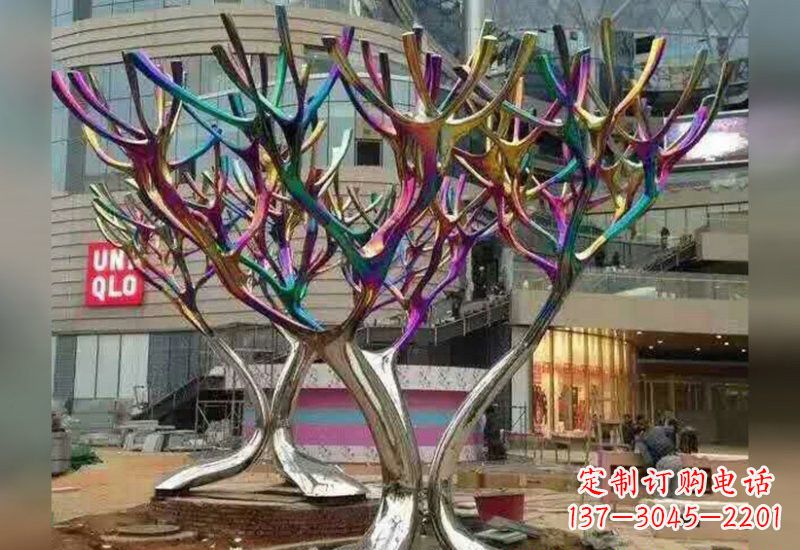 三明不锈钢树枝雕塑自然的美丽