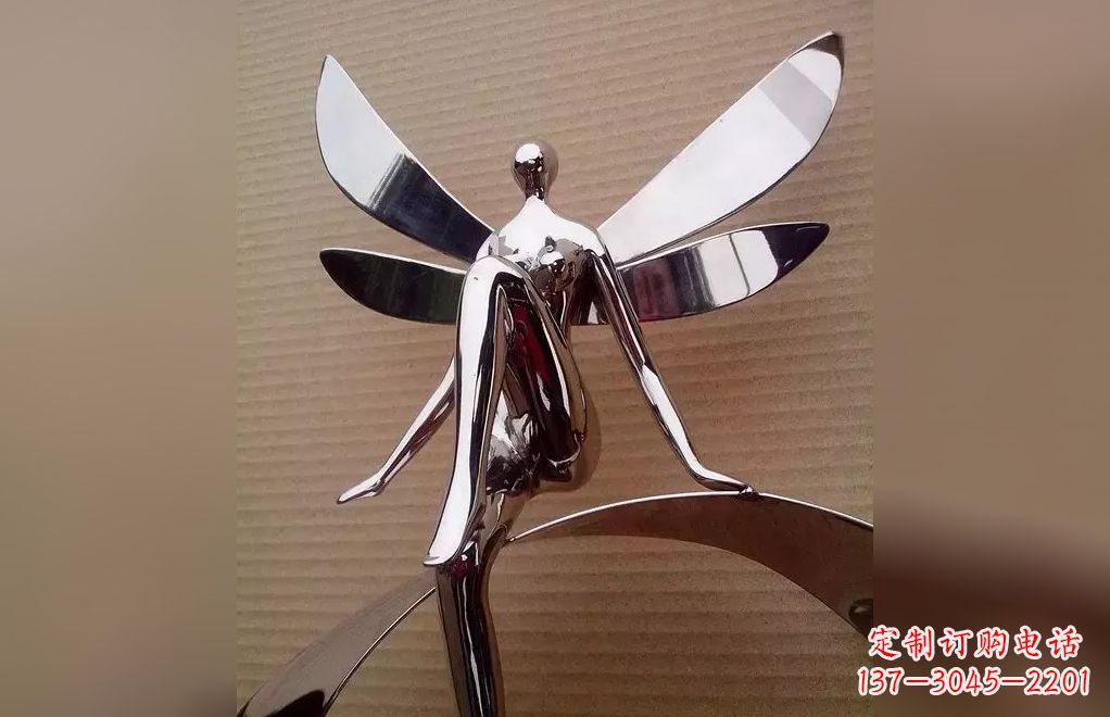 三明不锈钢天使雕塑