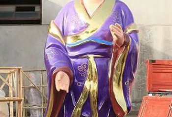 三明玻璃钢宗教庙宇彩绘八仙神像