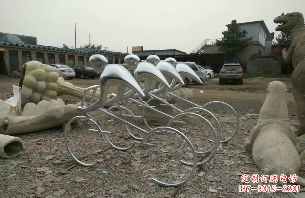 三明不锈钢自行车雕塑