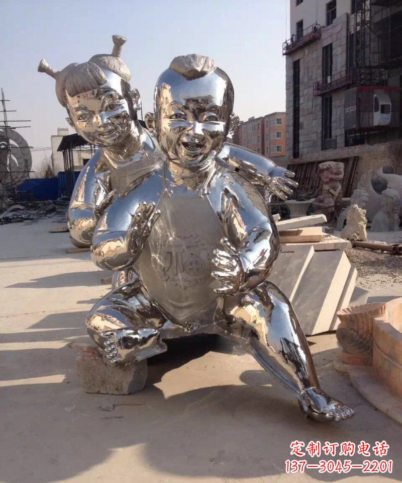 三明精美的不锈钢儿童雕塑