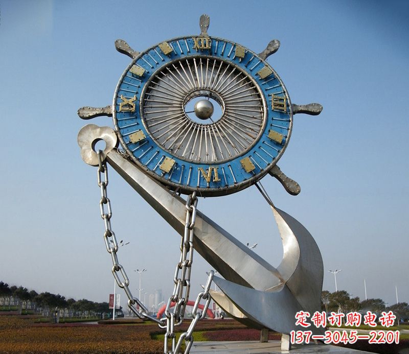 三明不锈钢船舵雕塑展现精湛工艺