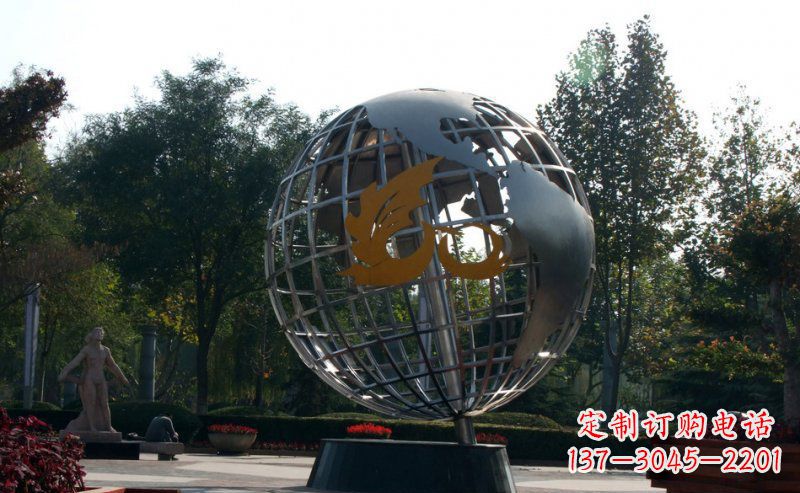三明不锈钢地球雕塑一件具有意义的艺术品