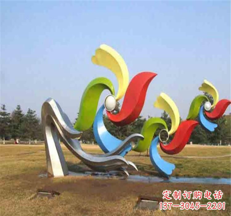 三明不锈钢风车雕塑绚丽多彩的艺术精品