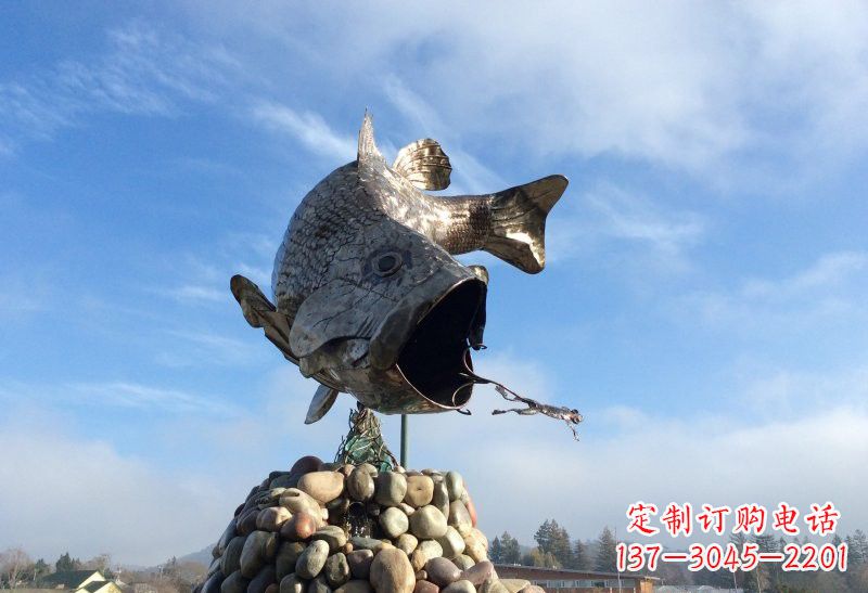 三明不锈钢鲤鱼雕塑