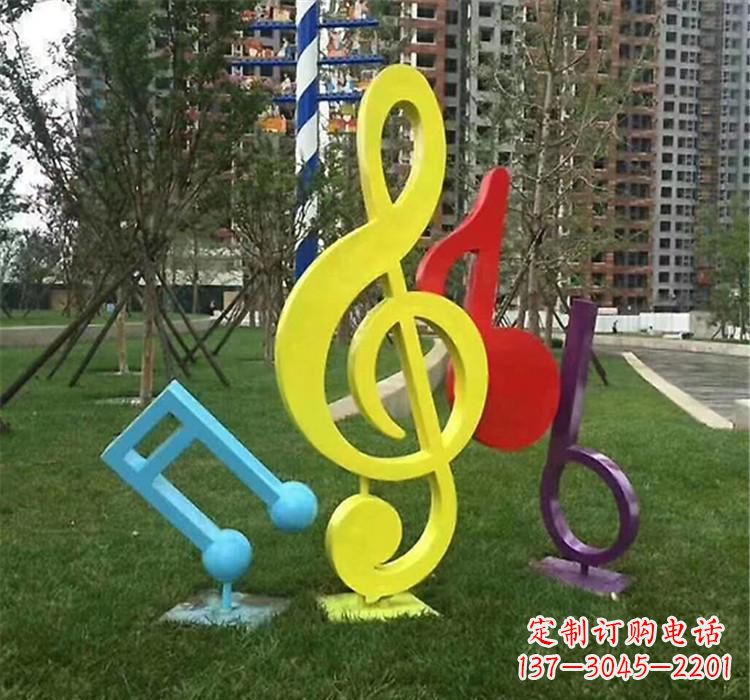 三明不锈钢音符雕塑音乐的流动之美