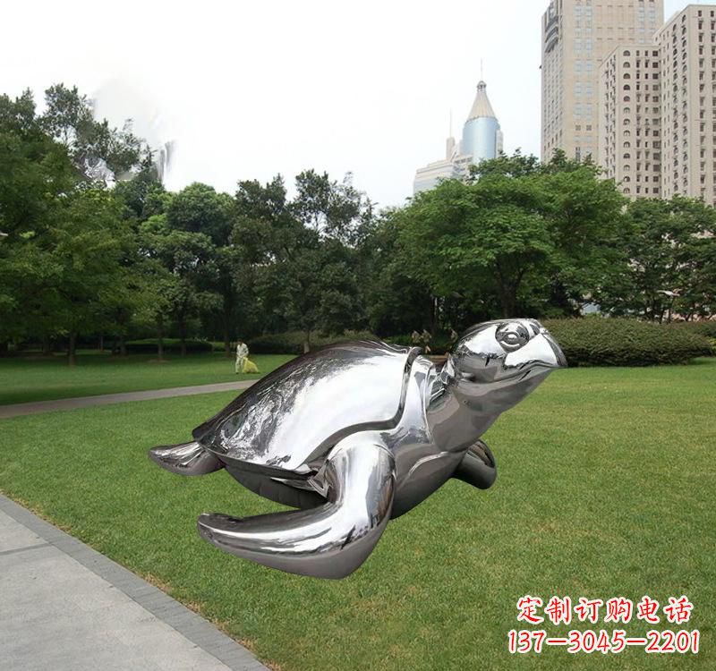 三明不锈钢海龟雕塑传承海洋文化的象征