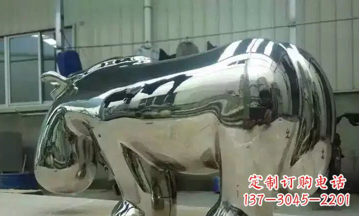 三明不锈钢河马雕塑一种新颖的艺术形式