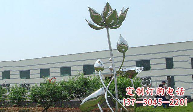 三明不锈钢荷花雕塑
