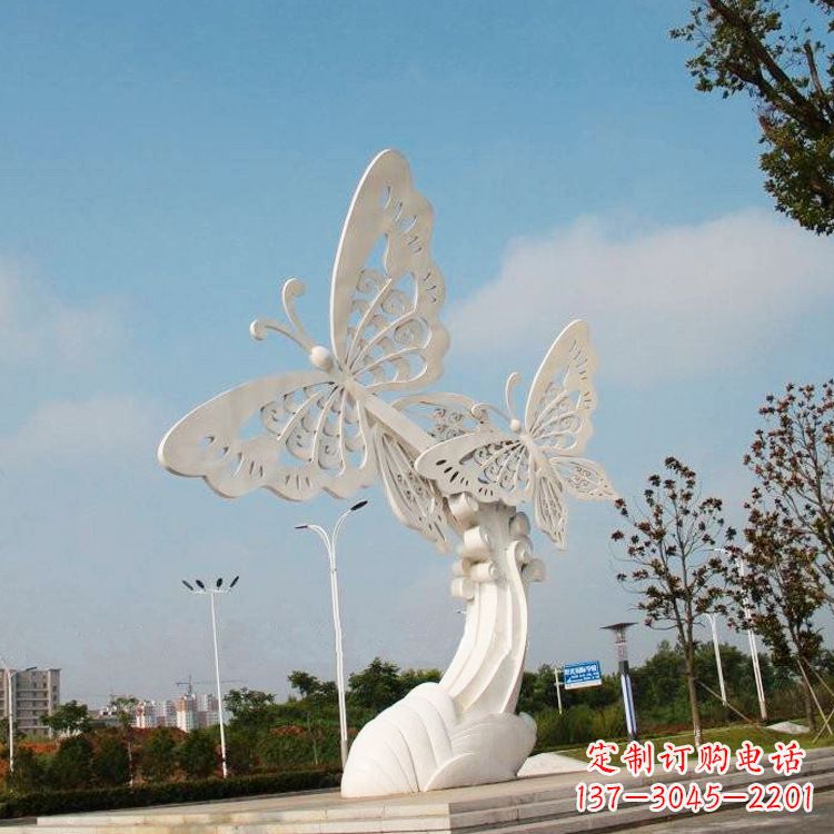 三明不锈钢蝴蝶雕塑——美丽传递自然之美