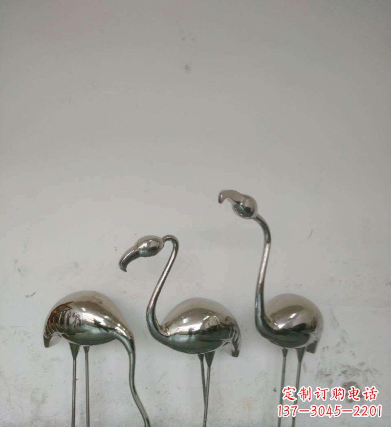 三明不锈钢火烈鸟雕塑把自然之美带入公园
