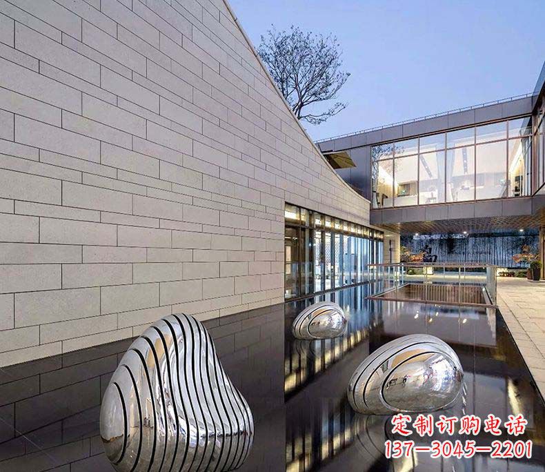 三明精美不锈钢假山雕塑