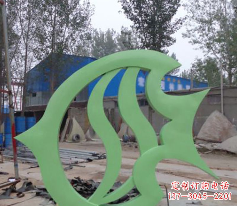 三明不锈钢剪纸鲤鱼雕塑——传承传统艺术