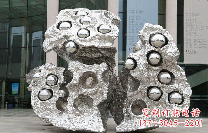 三明不锈钢莲蓬雕塑——传承古老文化的艺术瑰宝