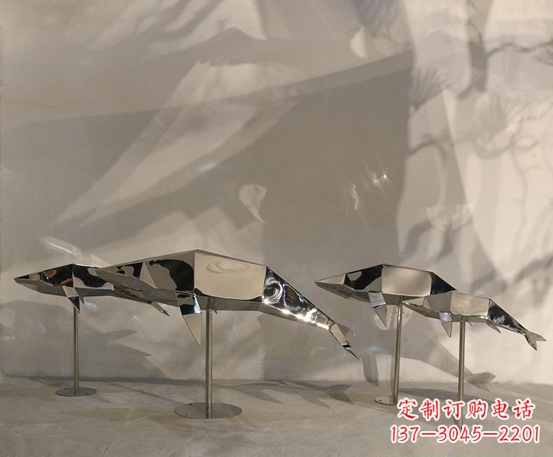 三明不锈钢海豚雕塑——精致的艺术形式