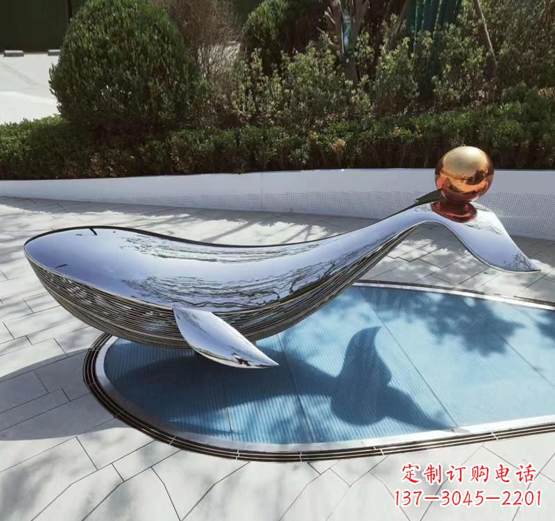 三明不锈钢海豚雕塑精美而优雅