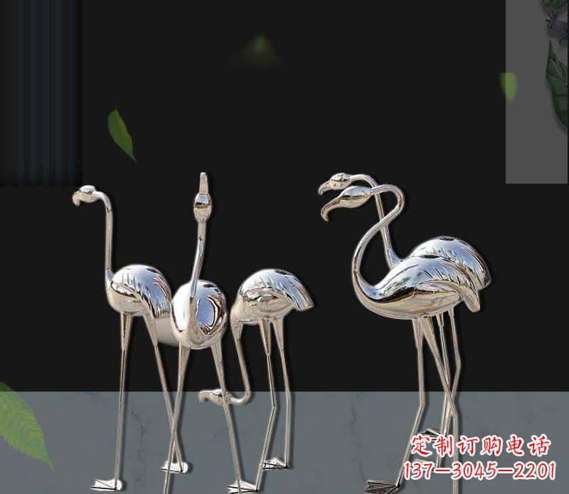 三明非凡之美不锈钢火烈鸟雕塑