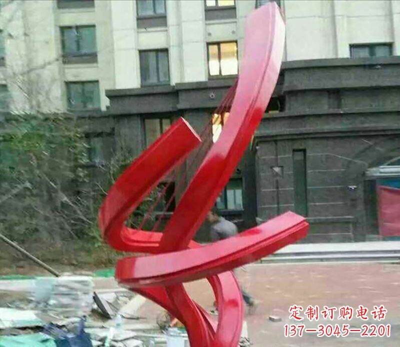 三明不锈钢螺旋飘带雕塑