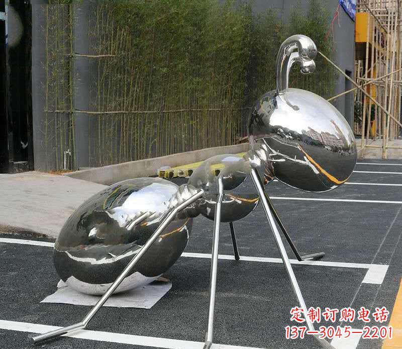 三明不锈钢蚂蚁雕塑——艺术的融合