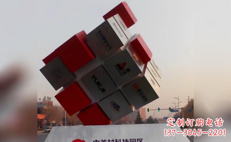 三明不锈钢魔方雕塑艺术精灵的精彩表现