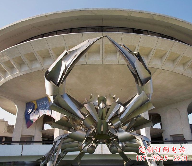 三明不锈钢螃蟹雕塑美观耐候的户外装饰