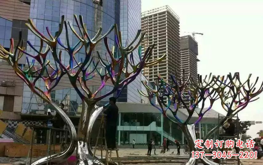 三明不锈钢树枝景观雕塑