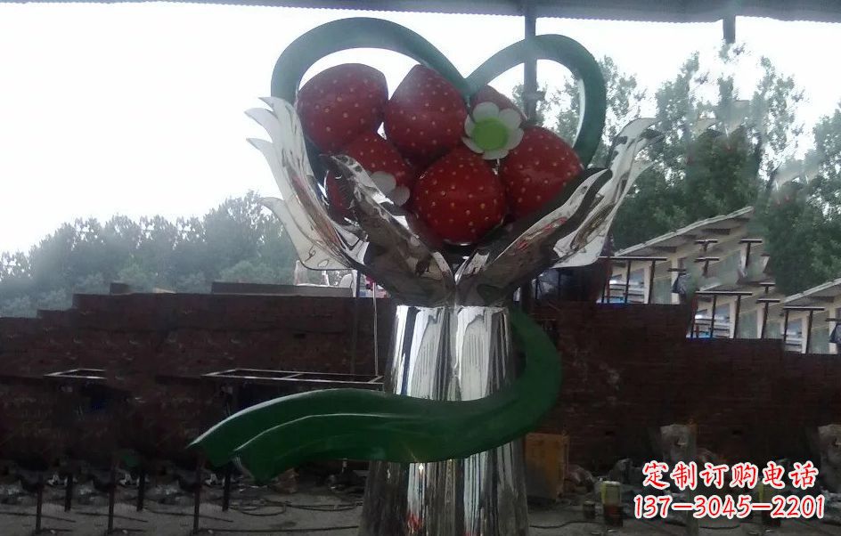三明不锈钢水果雕塑精美绝伦