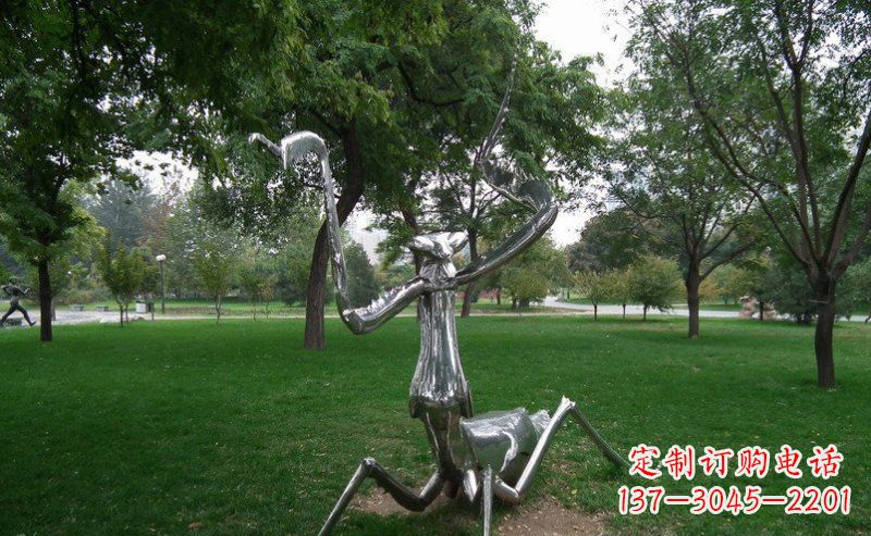 三明不锈钢螳螂古朴雅致的雕塑