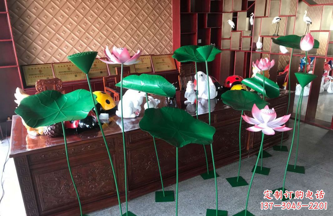 三明精美不锈钢荷叶雕塑