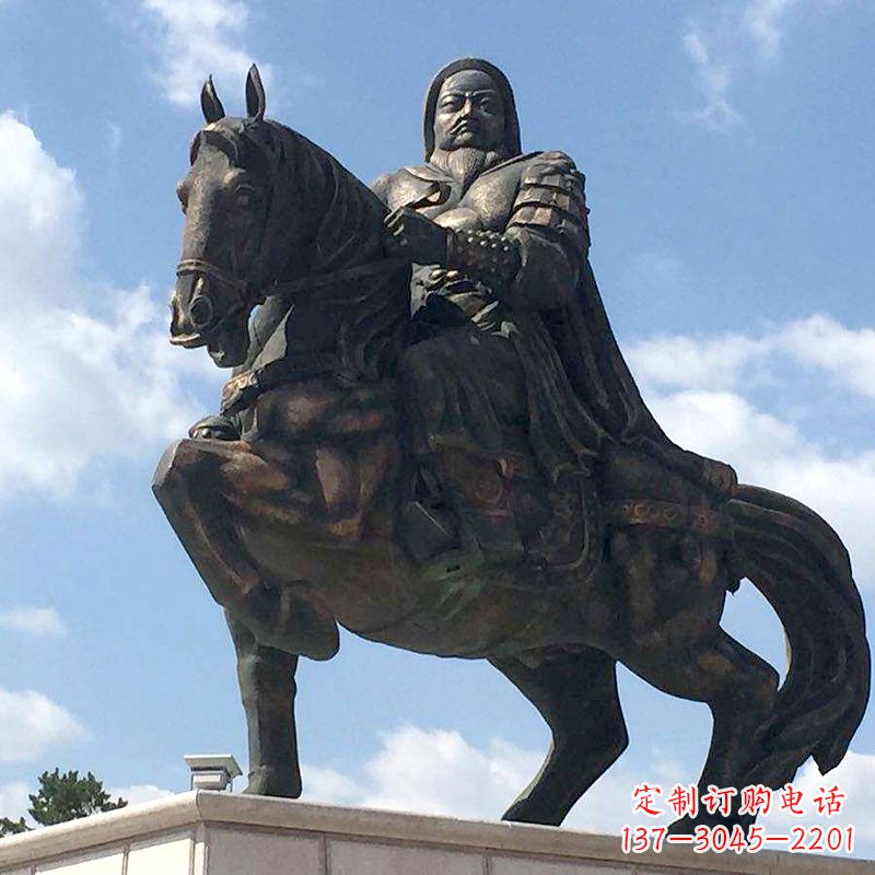 三明成吉思汗驰骋铜像象征着不朽的传奇