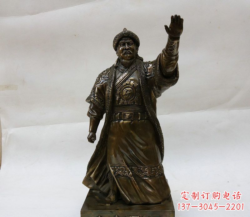 三明成吉思汗源自铜雕的传奇人物