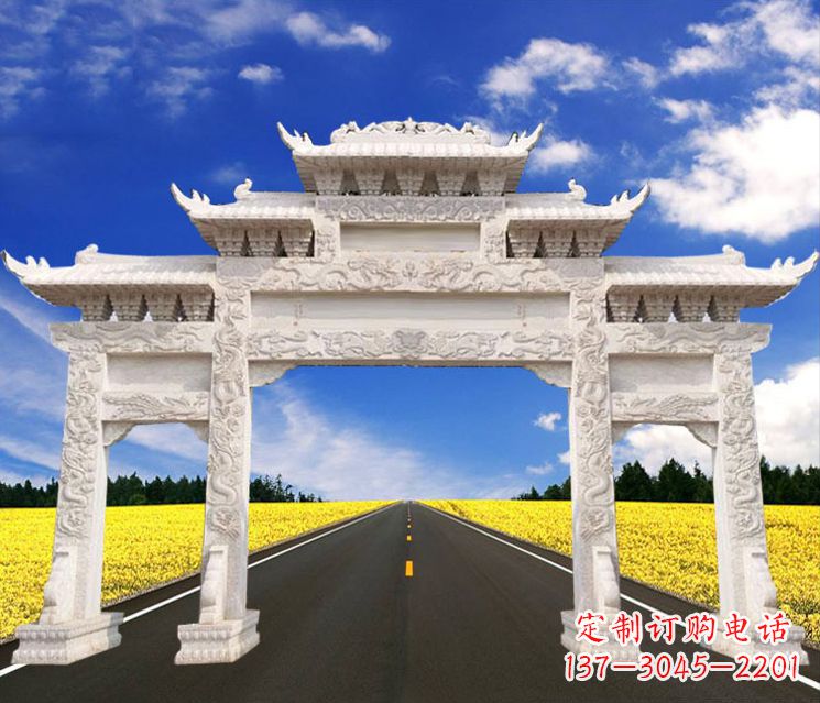 三明城市牌楼石雕——把文化传承到实体之中